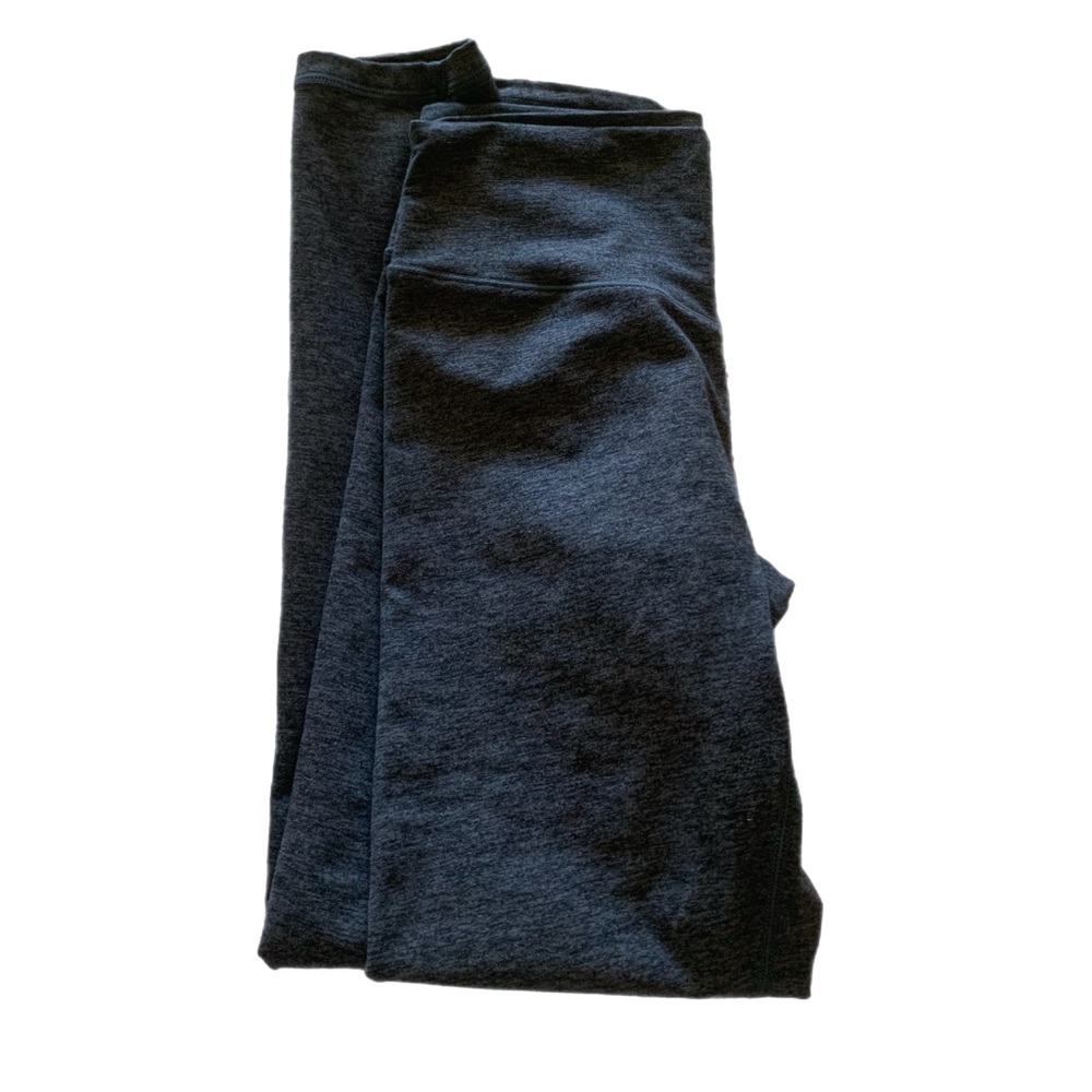 BuffBunny Dream Heathered Legging Dark Grey size medium 7/8 length V seam